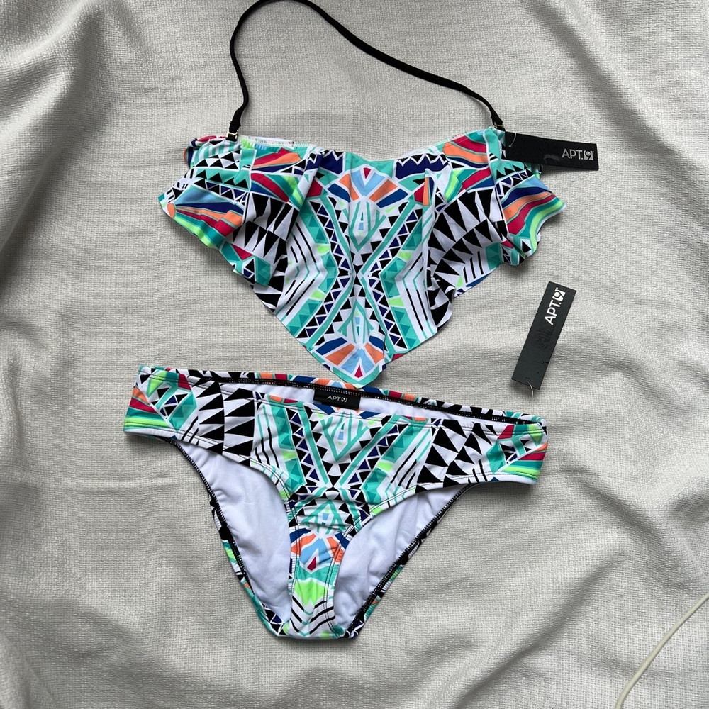 Geometric Multicolor Bikini Set - image 2